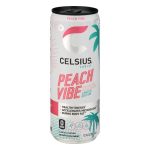 Celsius Sparkling Energy Drink Peach Vibe 12 Fl Oz