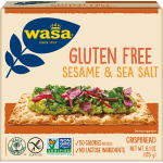 Wasa Gluten Free Sesame Sea Salt 6.1 Oz