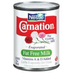 Nestle Carnation Evaporated Fat Free Milk 12 Fl Oz