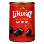 Lindsay Large Mild & Nutty Black Ripe Pitted Olives 6 Oz