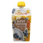 Happy Tot Organics Super Morning Bananas Blueberries Yogurt & Oats Super Chia 4 Oz