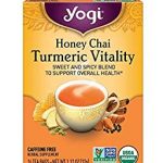 Yogi Organic Honey Chai Turmeric Vitality Herbal Tea 16 Bags 1.12 Oz
