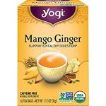 Yogi Organic Mango Ginger Herbal Tea 16 Bags 1.12 Oz