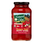 Natural Value Organic Tomato Basil Pasta Sauce 24 Oz