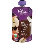 Plum Organics Apple Blackbberry Coconut Cream And Oat Organic Baby Food 3.5 Oz
