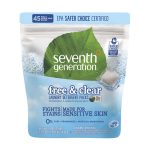 Seventh Generation Laundry Detergent Packs Free & Clear 31.7 Oz
