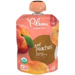 Plum Organics Just Peaches Organic Baby Food 3.5 Oz