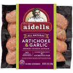 Aidells All Natural Artichoke & Garlic Smoked Chicken Sausage 12 Oz