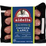 Aidells All Natural Chicken & Apple Smoked Chicken Sausage 12 Oz