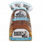 Bakers Choice 100% Whole Wheat Bread 16 Oz