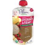 Plum Organics Mighty Protein And Fiber Fruits Banana Strawberry & White Bean 4 Oz