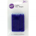 Wilton Birthday Candles Blue 24 Counts
