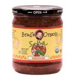 Brads Organic Salsa Medium 16 Oz