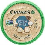 Cedars Organic Everything Hommus 10 Oz