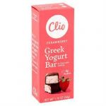 Clio Greek Yogurt Bar Chocolate Coated Strawberry 1.76 Oz