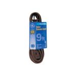 Ge Indoor 9 Ft Extension Cord 3 Polarized Outlets 16 Gauge