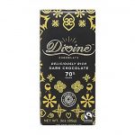 Divine Chocolate 70% Cocoa Deliciously Rich Dark Chocolate 3 Oz