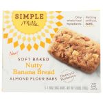 Simple Mills Almond Flour Bars Nutty Banana Bread 5 Bars 1.19 Oz
