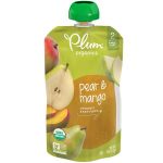 Plum Organics Pear & Mango Organic Baby Food 4 Oz