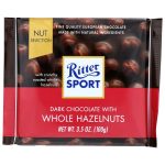 Ritter Sport Dark Chocolate With Whole Hazelnuts 3.5 Oz