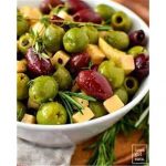 Greenbay Marinated Green Olives Fine Herbs & Garlic Hot 7.2 Oz