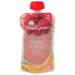 Happy Baby Organics Bananas Raspberries Oats 4 Oz