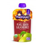 Happy Baby Organics Pears Squash Blackberries 4 Oz