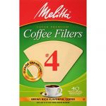 Melitta No 4 Super Premium 40 Natural Brown Coffee Filters