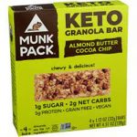 Munk Pack Keto Almond Butter Cocoa Chip Granola Bars 4.51 Oz