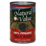 Natural Value Organic Black Beans 15.25 Oz