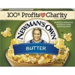 Newmans Own Butter Microwave Popcorn 9.6 Oz