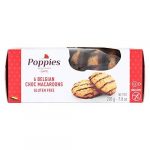 Poppies 6 Belgian Chocolate Macaroons Gluten Free 7.9 Oz