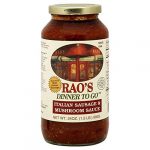 Raos Homemade Italian Sausage Mushroom Sauce 24 Oz
