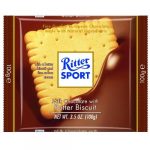 Ritter Sport Milk Chocolate With Butter Biscuit & Cocoa Creme 3.5 Oz