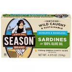 Season Brand Sardines In Olive Oil 4.375 Oz