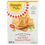 Simple Mills Sun Dried Tomato And Basil Almond Flour Crackers 4.25 Oz