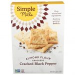 Simple Mills Cracked Black Pepper Almond Flour Crackers 4.25 Oz