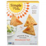 Simple Mills Veggie Pita Crackers Himalayan Salt 4.25 Oz