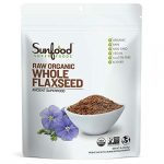 Sunfood Superfoods Raw Organic Whole Flaxseed 16 Oz