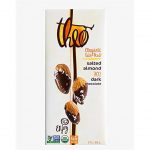 Theo Organic 70% Dark Chocolate Salted Almond 3 Oz