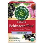 Traditional Medicinals Organic Immune Zoom Elderberry Echinacea Herbal Tea 16 Bags 0.85 Oz