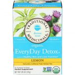 Traditional Medicinals Organic Lemon Every Day Detox Herbal Tea 16 Bags 0.85 Oz