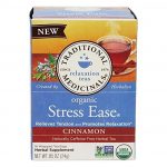 Traditional Medicinals Organic Stress Ease Cinnamon Herbal Tea 16 Bags 0.85 Oz