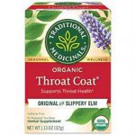 Traditional Medicinals Organic Throat Coat Herbal Tea 16 Bags 0.99 Oz
