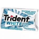 Trident Whitens Teeth Prevents Stains Winter Green 16 Pieces
