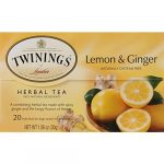 Twinings Lemon & Ginger Herbal Tea 20 Bags 1.06 Oz