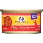 Wellness Cat Food Pate Beef & Chicken Dinner Smooth Loaf 3 Oz