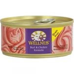 Wellness Cat Food Pate Beef & Chicken Smooth Loaf 5.5 Oz