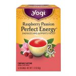Yogi Organic Raspberry Passion Perfect Energy Herbal Tea 16 Bags 1.12 Oz