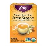 Yogi Organic Sweet Clementine Stress Support Herbal Tea 16 Bags 1.12 Oz